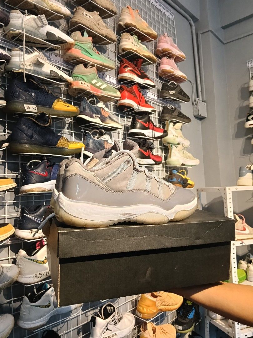 Jordan 11 Retro Cool Grey (Category: Sneakers) located in Manila. Submitted by mariarezap86451 (Listing ID 1466751315, Image 1). Description: - Authentic Jordan 11 Retro Cool Grey - Light grey suede upper with glossy patent leather mudguards - Classic white midsole and translucent icy outsole - Iconic Jumpman logo branding on heel and insole - Comes complete with the original black Jordan box - Super versatile colorway that matches any fit.