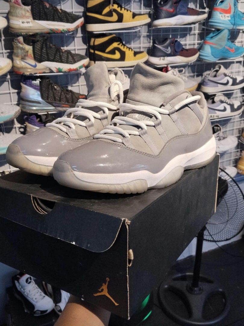 Jordan 11 Retro Cool Grey (Category: Sneakers) located in Manila. Submitted by mariarezap86451 (Listing ID 1466751315, Image 2). Description: - Authentic Jordan 11 Retro Cool Grey - Light grey suede upper with glossy patent leather mudguards - Classic white midsole and translucent icy outsole - Iconic Jumpman logo branding on heel and insole - Comes complete with the original black Jordan box - Super versatile colorway that matches any fit.
