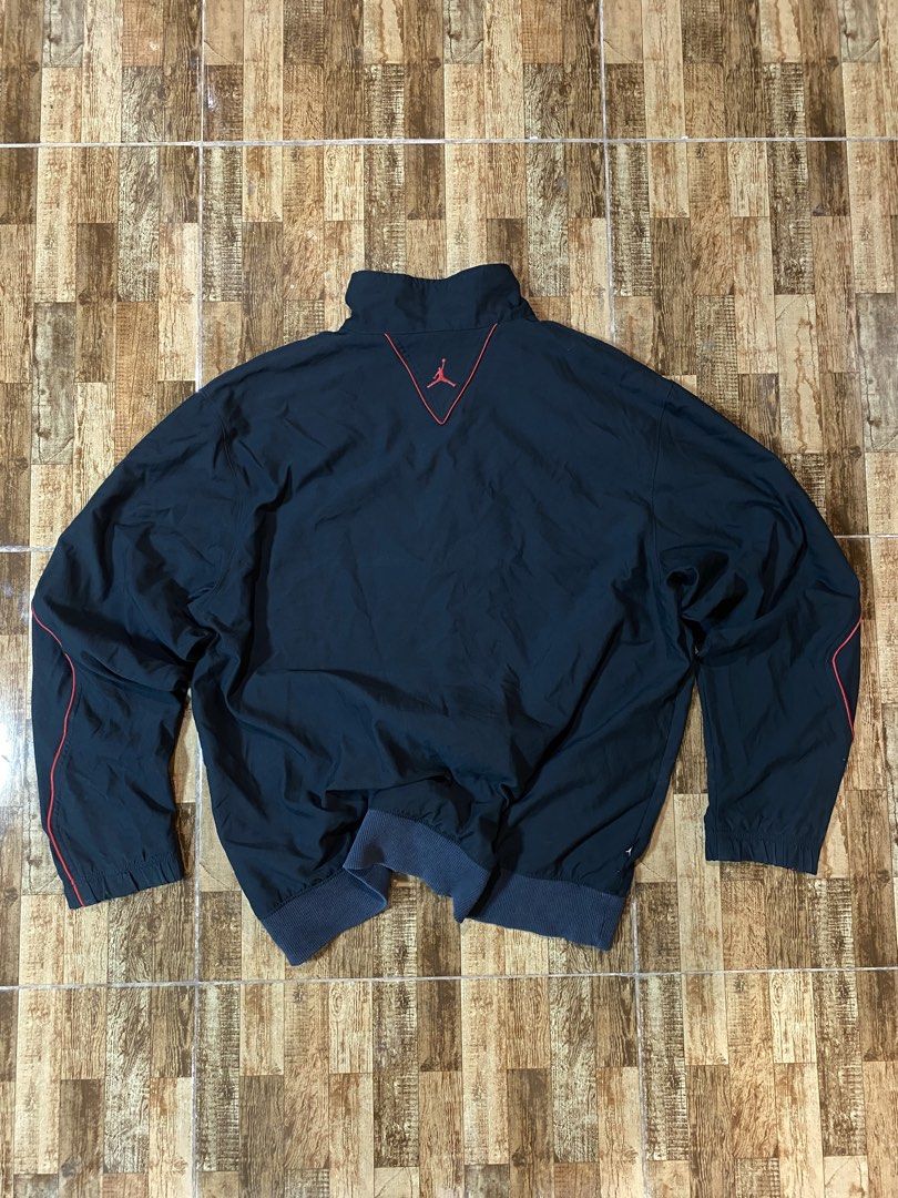 Jordan y2k jacket (Category: Coats, Jackets and Outerwear) located in Manila. Submitted by guud_findsph (Listing ID 1466714696, Image 2). Description: Warm up jacket from early 2000s Verygood to excellent condition Issue: faded bottom ribbings Size XL Dimes 26/29.