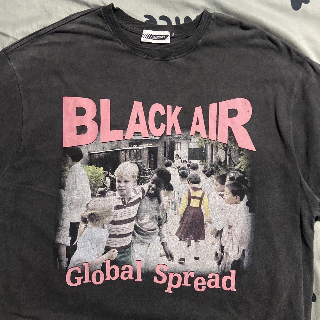 KANYE WEST GLOBAL SPREAD BLACK AIR (Category: Activewear) located in Iloilo. Submitted by wornworthyph (Listing ID 1466694757, Image 3). Description: SIZE XL ON TAG DIMES - 24 WIDTH / 31 LENGTH COLOR RATE - 8 / 10 VINTAGE VIBES TATTERED DESIGN LEGIT / AUTHENTIC NO ISSUE ₱ 480 + SHIPPING FEE 📍ILOILO 🧾 GCASH ( PAYMENT FIRST ) 🚚 J&T COURIER..
