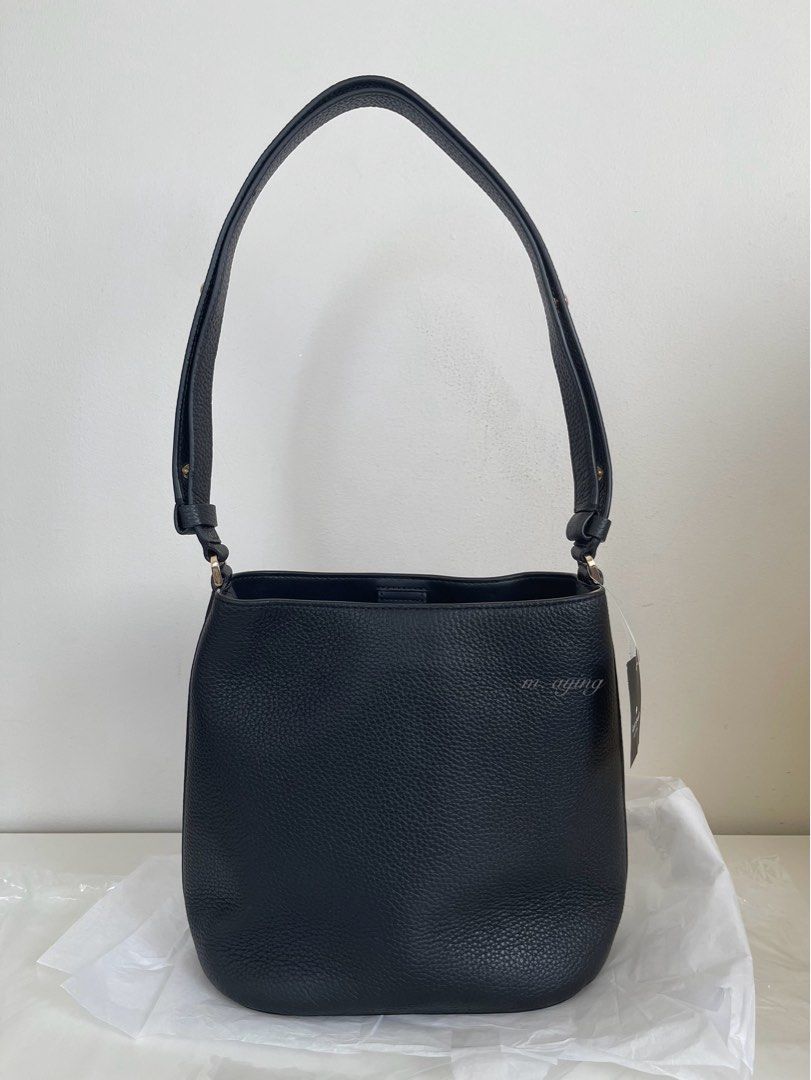 Kate Spade Julia 2-way Bucket Bag (Category: Shoulder Bags) located in Mandaluyong City. Submitted by momandbabystuffph (Listing ID 1466623807, Image 2). Description: 💯 authentic from 🇺🇸 Brand new Adjustable strap can be worn crossbody or over the shoulder Size: Medium Dimension: • Height: 9.2 inches • Bottom Width: 9.08 inches • Top Width: 8.24 inches • Depth/Length: 5.2 inches • Strap Drop: 11 5/8 inches at its shortest length • Material: Pe