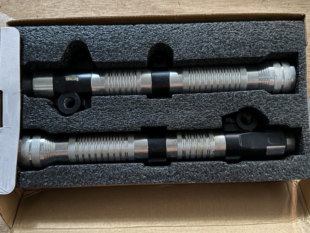 King Of Drag Front Shock Absorber (Category: Suspension Parts & Accessories) located in Quezon City. Submitted by swiftstone_f6c72e (Listing ID 1466570583, Image 2). Description: - Brand new King of Drag front shock absorber set - Stylish silver and black finish with detailed metal texturing - Includes complete set (both left and right side absorbers) - Comes in original box with custom cut foam protection for safe transport - Ready to install an