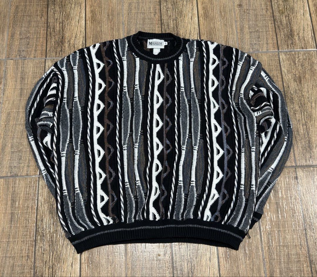 KNITTED SWEATER ( COOGI INSPIRED ) (Category: Coats, Jackets and Outerwear) located in Manila. Submitted by urban-vintage_2 (Listing ID 1466730678, Image 1). Description: ISSUE: NONE (NEED WASH) MOP :GCASH (NO COD) SHIP VIA: LALAMOVE & J&T LOCATION: PASIG CITY LENGTH: 29 WIDTH : 30.