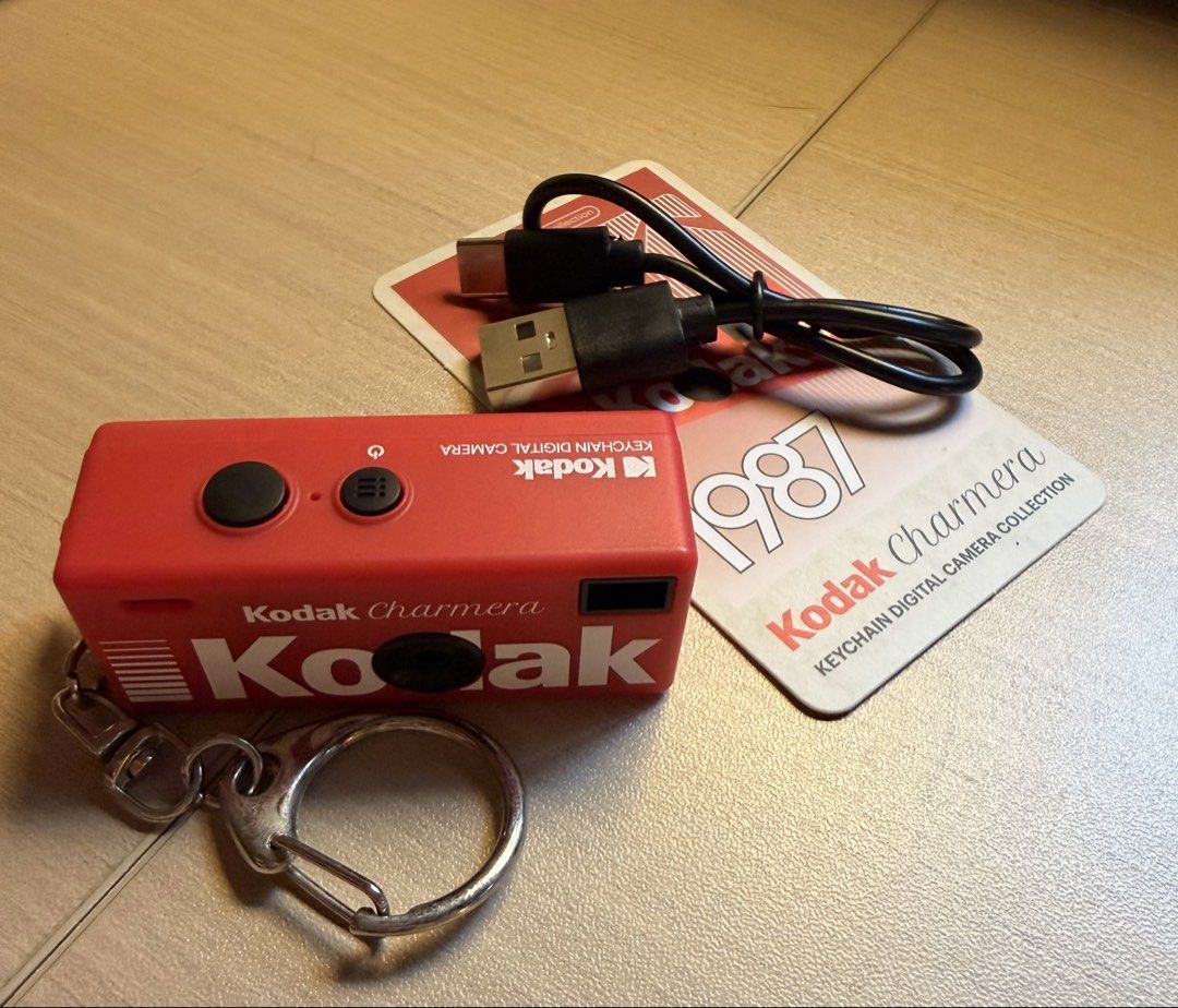 Kodak Charmera Keychain camera (Category: Cameras) located in Taguig. Submitted by mimmillymam (Listing ID 1466626336, Image 2). Description: Red Kodak Charmera keychain digital camera. Everything works. No box, only charger, camera and quick start guide card(4GB memory card as a gift). Used once just don’t use it anymore..