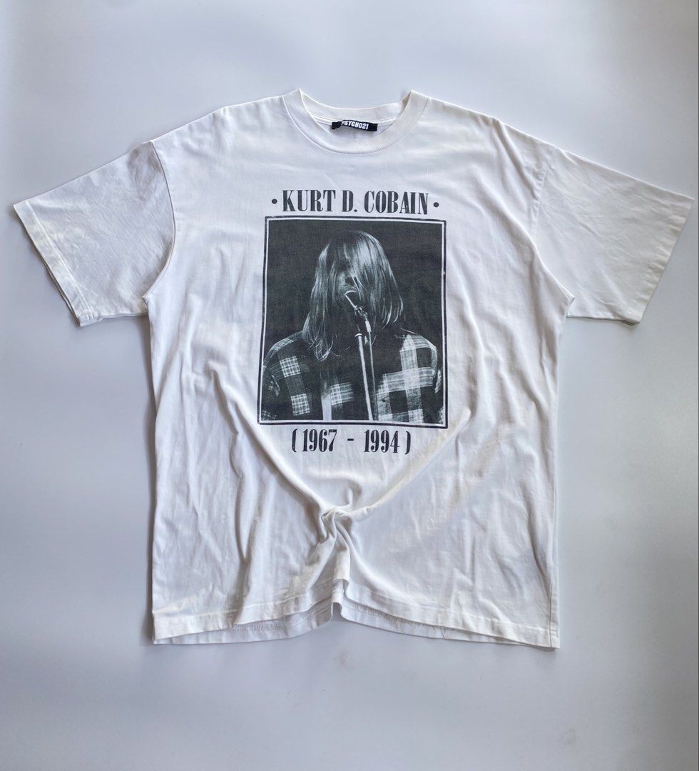Kurt Cobain (Category: Tshirts & Polo Shirts ) located in Kalibo. Submitted by kurt_ismael (Listing ID 1466587665, Image 1). Description: Kurt Cobain Laser Print Width: 23 Length: 29 Excellent condition Need wash only.