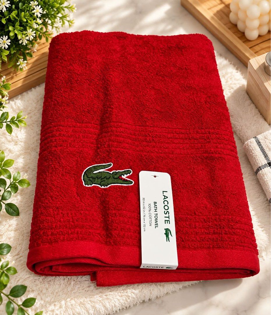 Lacoste Bath Towel (Category: Bath) located in Santa Rosa. Submitted by ninaparis (Listing ID 1466633372, Image 3). Description: Original Lacoste Towel .