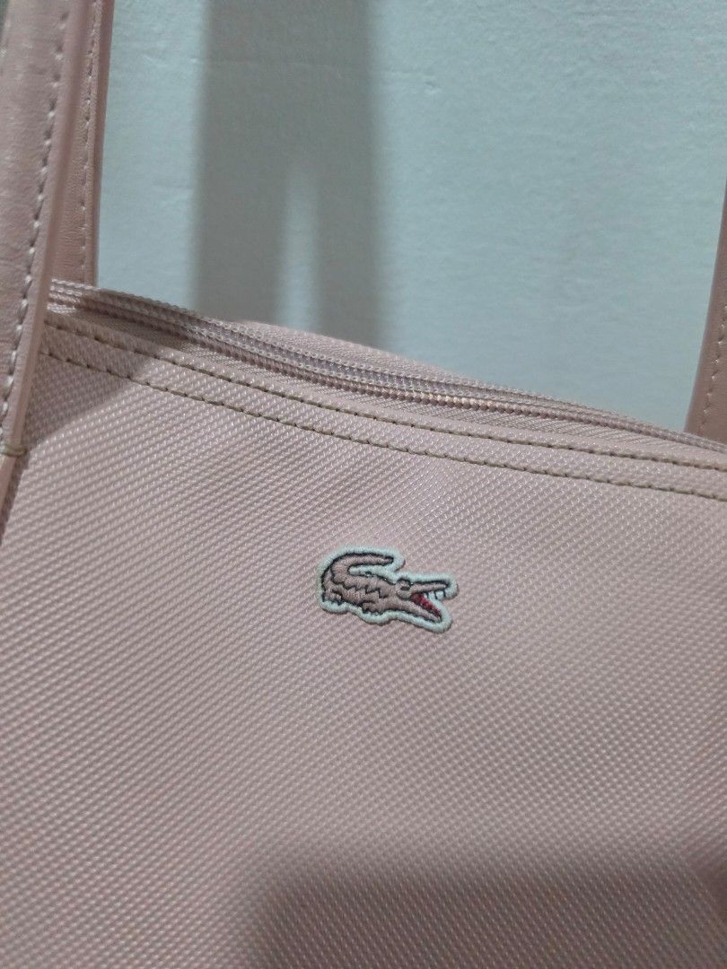 Lacoste Concept Tote (Category: Tote Bags) located in Binan City. Submitted by rsmrz_99 (Listing ID 1466684590, Image 3). Description: selling my authentic soft pink Lacoste concept tote bag, needs cleaning rfs: decluttering.