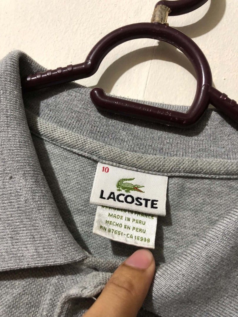 Lacoste Polo Shirt (Category: Tshirts & Polo Shirts ) located in Manila. Submitted by wildshark-33d3 (Listing ID 1466756495, Image 3). Description: Authentic Excellent condition No issue wash lang.