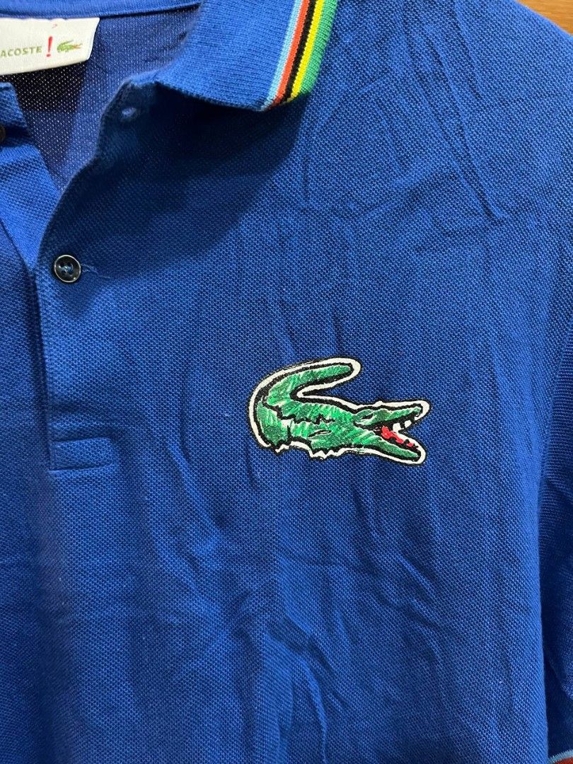 Lacoste Printed Big logo Poloshirt (Category: Activewear) located in Quezon City. Submitted by michypeachyy1 (Listing ID 1466606907, Image 3). Description: 750 plus shipping only XXL size no issues color rate 10/10 dimes 24 inches width 28 inches front length 30 inches back length.