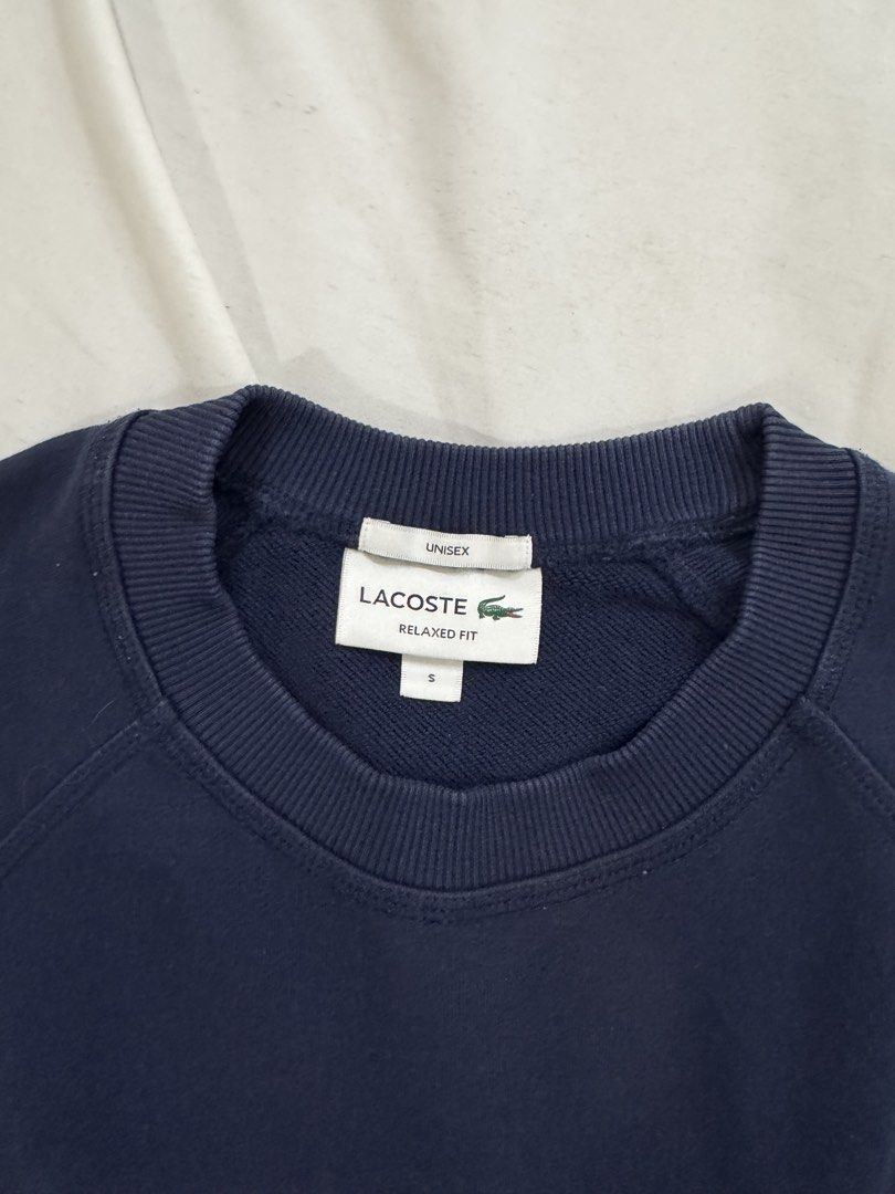 Lacoste Rene Did it First Sweater (Category: Coats, Jackets and Outerwear) located in Quezon City. Submitted by mm0ng (Listing ID 1466696816, Image 2). Description: 100% authentic Bought for around 7k Slightly baconed neckline otherwise still in good condition .