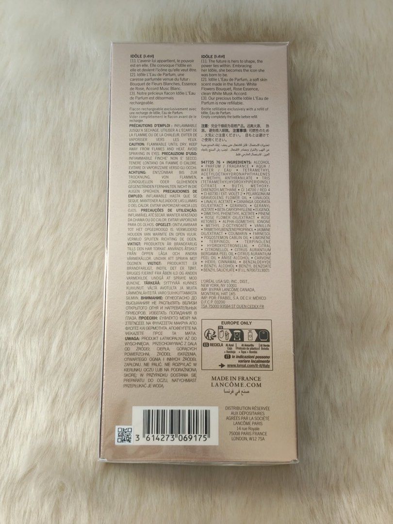 Lancome Idole EDP 100ml. (Category: Fragrance & Deodorants) located in Quezon City. Submitted by docshop.orig (Listing ID 1466583308, Image 2). Description: 🌺 A clean, sophisticated, elegant scent which can be worn anytime of the day..