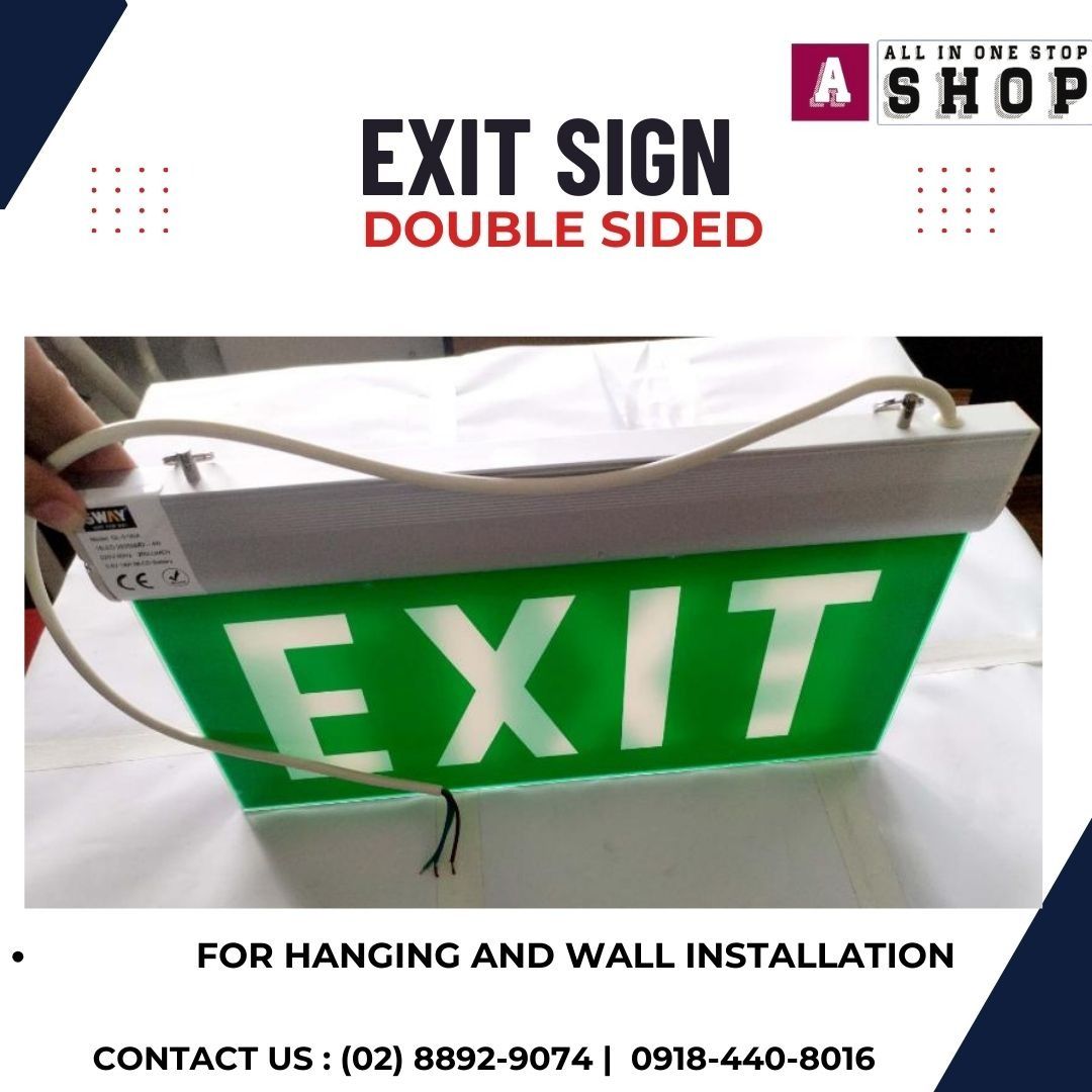 LED EXIT SIGN (Category: Lighting) located in Makati City. Submitted by johnstonecoolingmakati (Listing ID 1466576652, Image 3). Description: For more information about our items, please feel free to send us a message. We’ll be happy to assist you with your inquiries and orders. Thank you for your support! 🤍.
