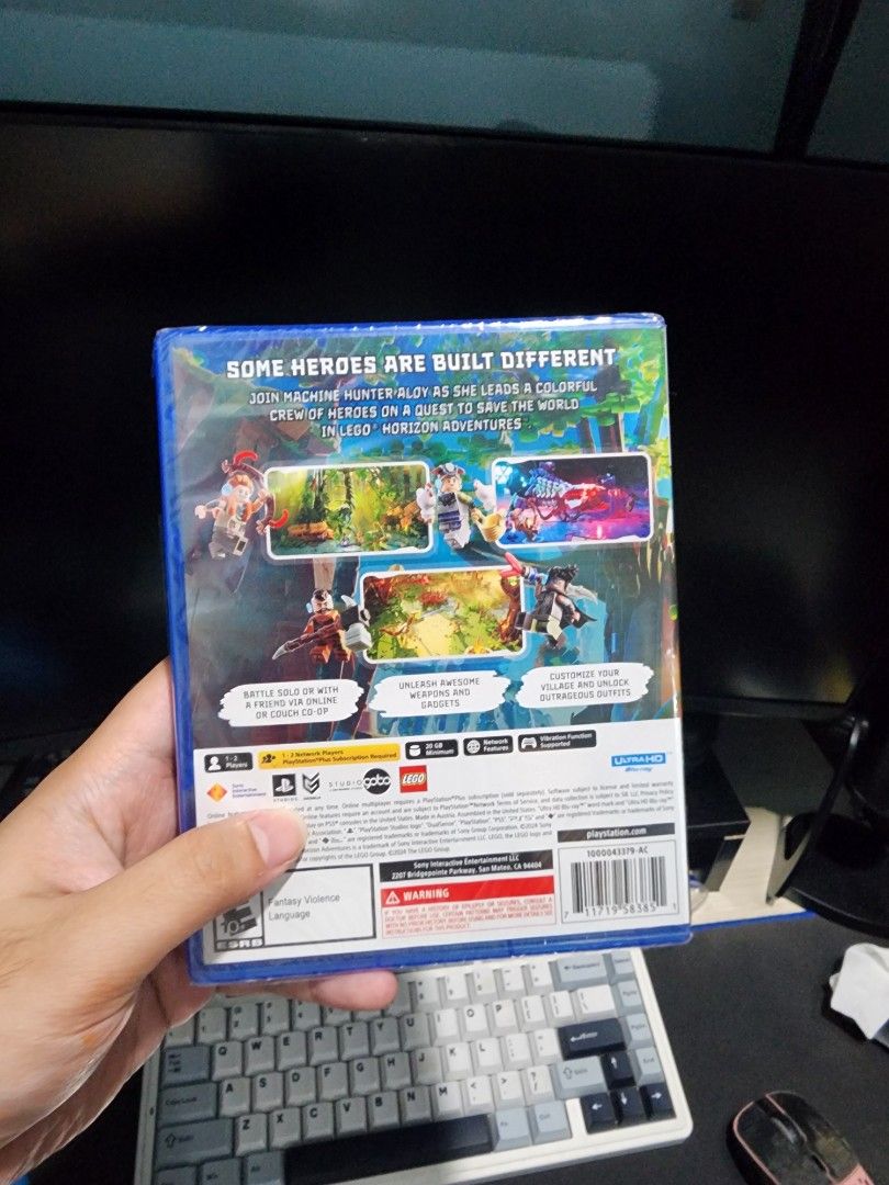 LEGO Horizon Adventures PS5 Game (Category: PlayStation) located in Quezon City. Submitted by kurtmilitante (Listing ID 1466703525, Image 2). Description: - Title: LEGO Horizon Adventures - Platform: PlayStation 5 (PS5) - Condition: Brand new, still wrapped in original plastic seal - Gameplay: Action-adventure set in a brick-built world featuring Aloy and friends - Modes: Play solo or with friends in couch co-op - Features: Customize your village