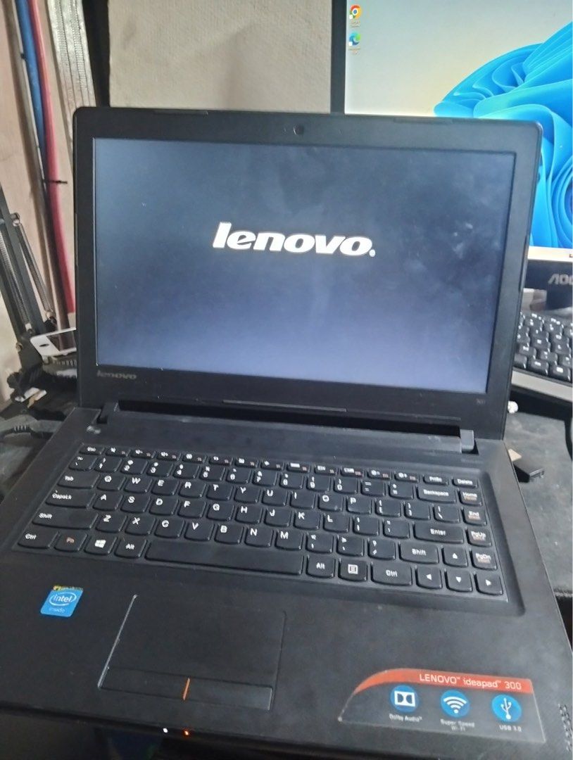 Lenovo IdeaPad 300 Celeron 8GB RAM Laptop (Category: Laptops & Notebooks) located in Manila. Submitted by quickcloud-8e4a6b (Listing ID 1466568913, Image 3). Description: Lenovo 14inch 8gb ram 500gb hdd Winodws 11 pro Os Basic apps Issue:battery lang nagagamit pag nakasaksak charger Kasama na charger .