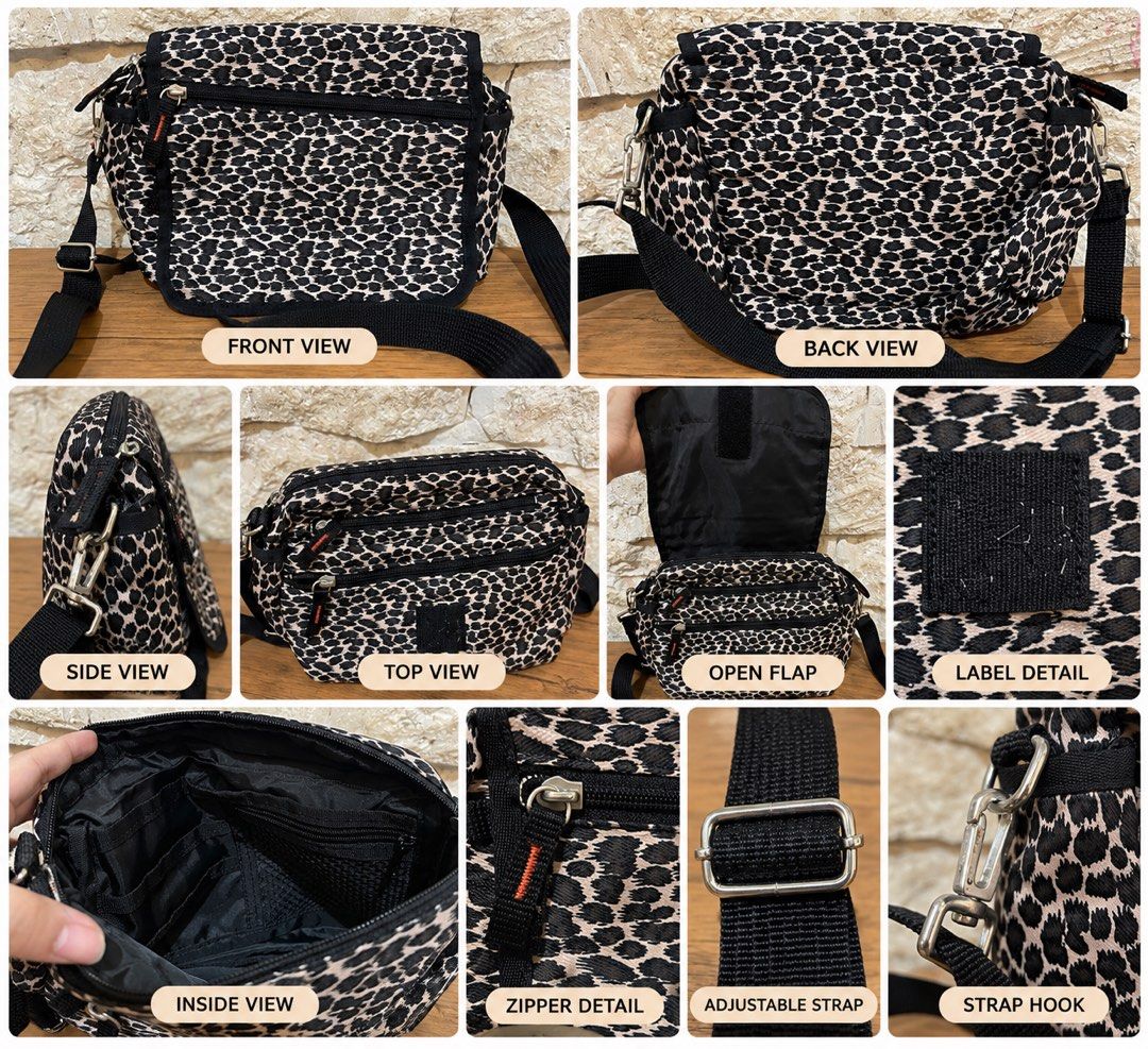 leopard-print crossbody bag L9x11 (Category: Cross-body Bags) located in San Fernando. Submitted by japansurpluselyu (Listing ID 1466695306, Image 1). Description: .