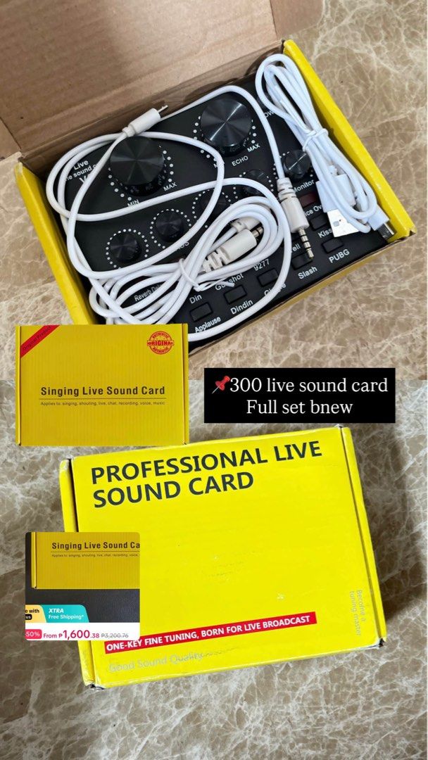 LIVE SOUND CARD (Category: Other Mobile & Gadget Accessories) located in Manila. Submitted by andreapascua10 (Listing ID 1466596058, Image 1). Description: .