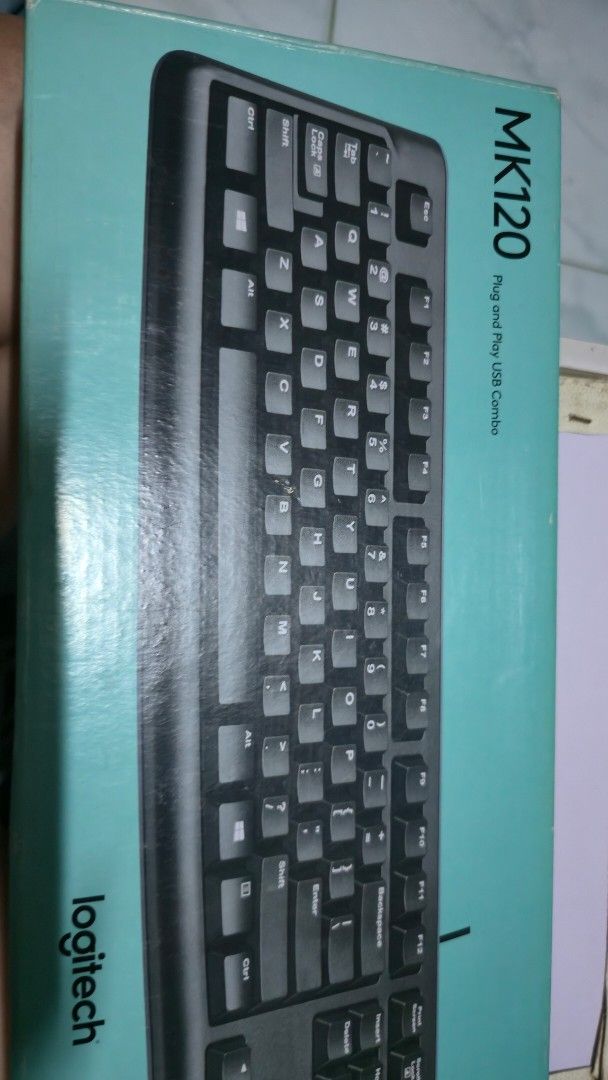 Logitech MK120 Keyboard and Mouse (Category: Computer Keyboard) located in Cebu City. Submitted by aschewzzn_finds (Listing ID 1466765268, Image 2). Description: Selling my Logitech MK120 wired keyboard and mouse set for ₱400. - Brand: Logitech - Model: MK120 - Includes: Keyboard and wired mouse - Condition: use shortly, then stored away - Reason for selling: No longer needed.