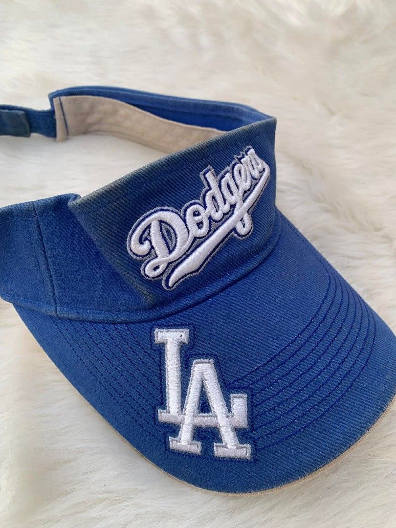 Los Angeles Dodgers Baseball Visor Blue LA Hat (Category: Caps & Hats) located in Manila. Submitted by reiyangelow (Listing ID 1466769653, Image 2). Description: LA DODGERS VISOR CAP NEED WASH 299PHP 📍Manila area .
