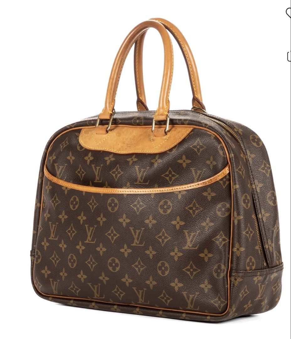Louis Vuitton Deauville bag (Category: Luxury Bags & Wallets) located in Manila. Submitted by chagonzbxp_45 (Listing ID 1466683229, Image 2). Description: Iconic Louis Vuitton Monogram coated canvas with natural vachetta leather trim and rolled leather top handles.Open for NEG.
