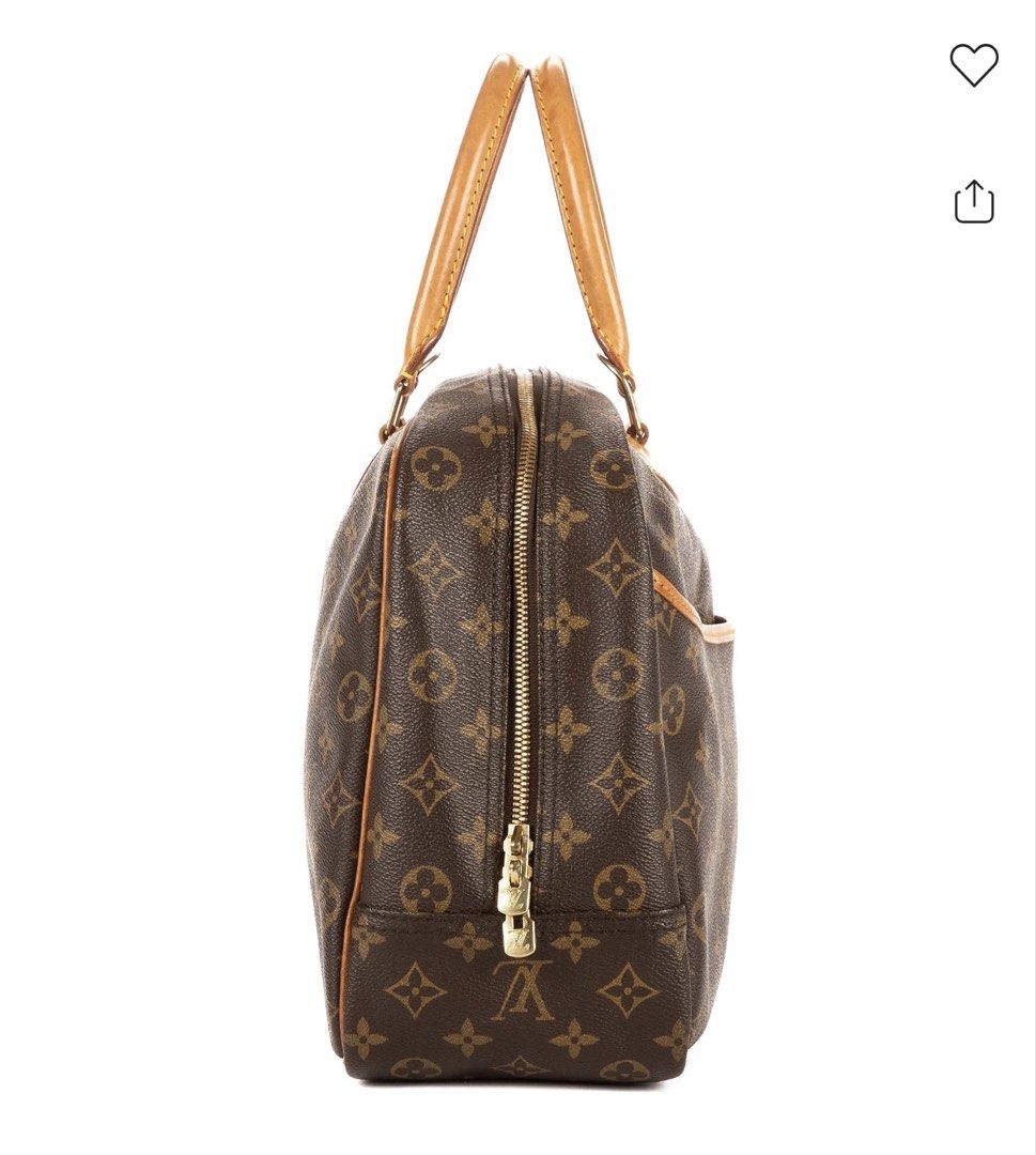 Louis Vuitton Deauville bag (Category: Luxury Bags & Wallets) located in Manila. Submitted by chagonzbxp_45 (Listing ID 1466683229, Image 3). Description: Iconic Louis Vuitton Monogram coated canvas with natural vachetta leather trim and rolled leather top handles.Open for NEG.