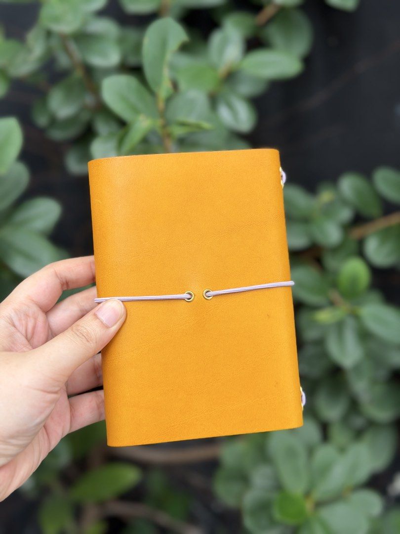 Louise Carmen Inspired Leather Notebook (Category: Other Stationery & Craft) located in San Fernando. Submitted by conteur.shop (Listing ID 1466616428, Image 2). Description: Custom, handmade pocket-sized leather notebook cover crafted as a personal project. Inspired by the Ernest layout of Louise Carmen, this cover is built with premium materials and thoughtful details for everyday carry. Item Details & Specifications: - Material: Genuine Italia