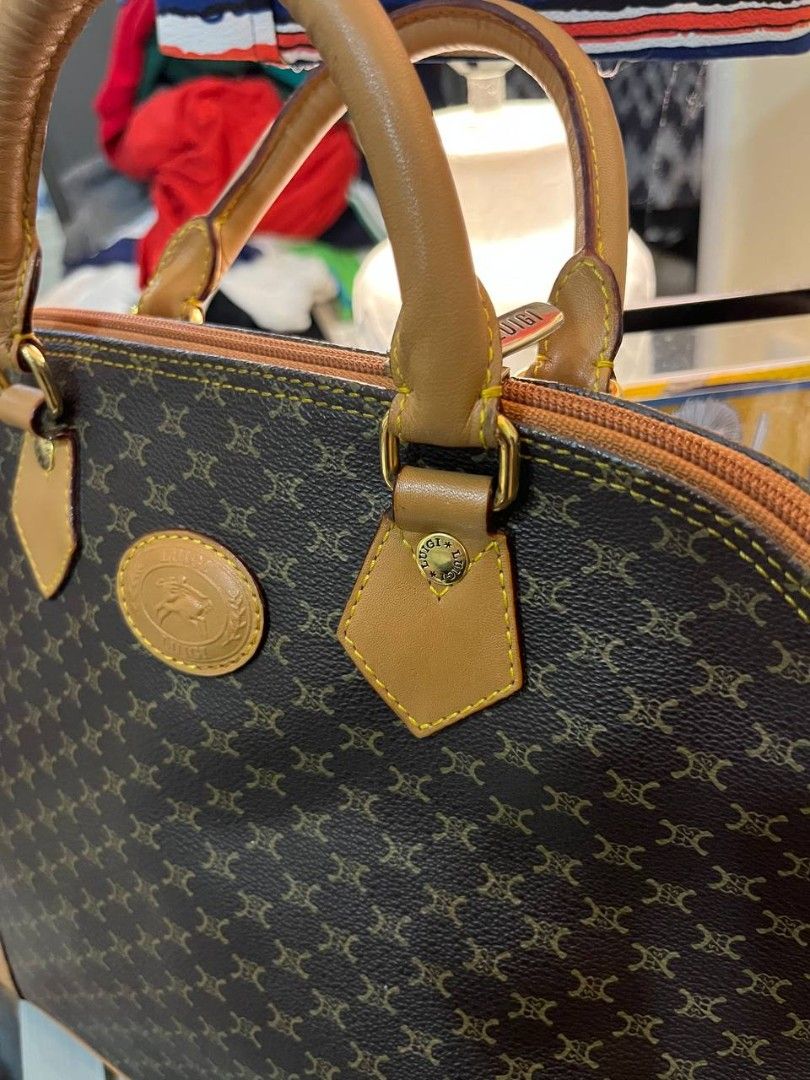 Luigi Vintage Monogram Bag (Category: Luxury Bags & Wallets) located in Quezon City. Submitted by michypeachyy1 (Listing ID 1466604502, Image 2). Description: 900 plus shipment goods pa po minimal scratches lang sa corner sa pinaka baba.
