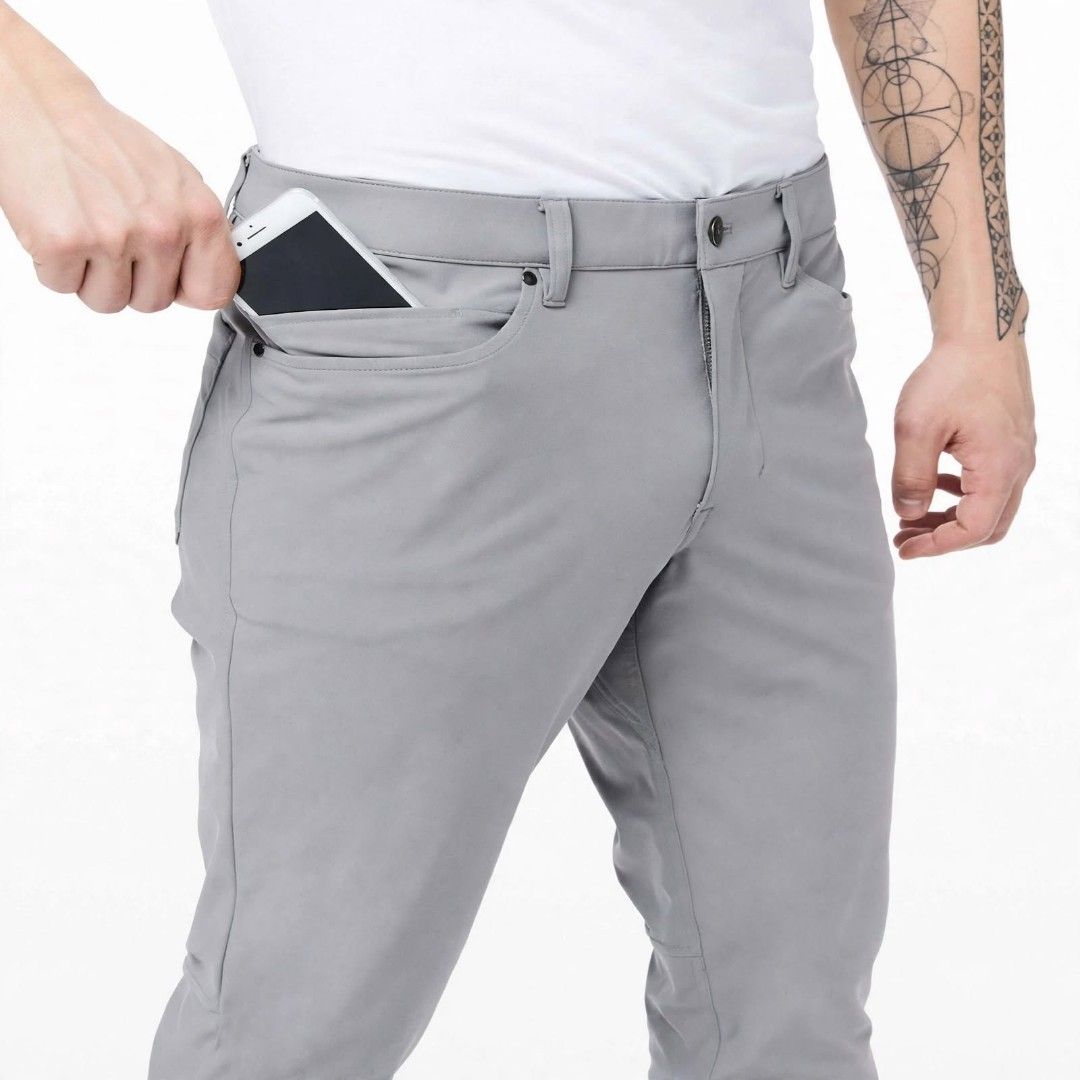 Lululemon ABC Pants (Category: Activewear) located in Rizal. Submitted by timeless_shop (Listing ID 1466771503, Image 2). Description: 🔥 ORIGINAL Lululemon ABC Pant Slim *Warpstreme 34" - Light Cast - Dot 30 ✨ 📏 Size: Dot 30 📏 Width Waist: 15 inches lay flat kasya 30-32 Waistline 📏 Inseam: 34 inches - Slim fit, tapered! 📏 Length: 40 inches 📏 Hips: 19 inches lay flat 🎨 Color: Light Cast / Light Grey - ang ganda, neutral! ✂️ Style: ABC Pant 