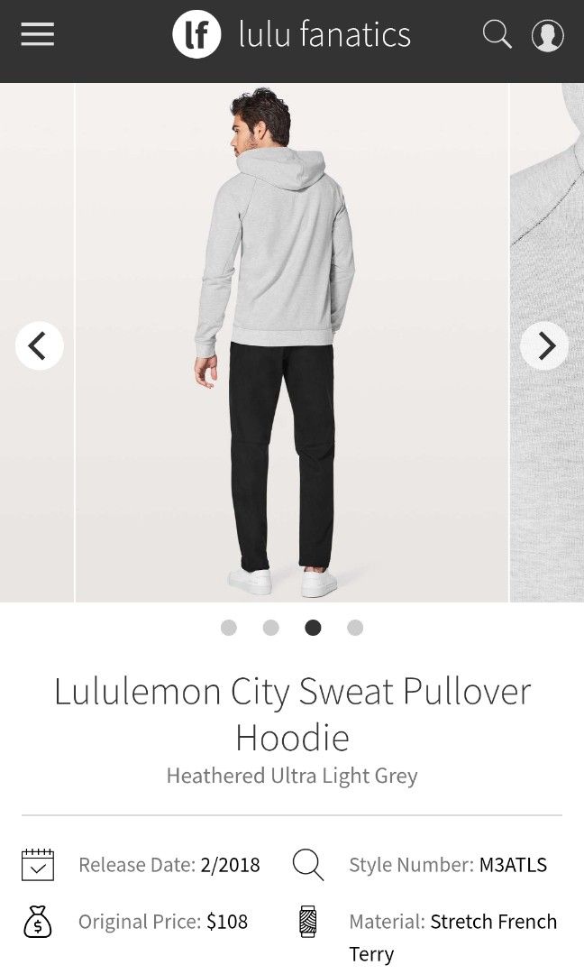 Lululemon city sweat pull over hoodie L (Category: Coats, Jackets and Outerwear) located in San Pedro. Submitted by thriftersthrift (Listing ID 1466693492, Image 2). Description: Width(inches) :22.5 Length(inches) :27 Good condition Already wash Color rate : 10/10 🌵ALL ITEMS ARE FROM UKAY BALE SO MANAGE YOUR EXPECTATION 🌵 ASK SELLER FOR MORE INFORMATION COLOR MAY CHANGE TRU LIGHTING.