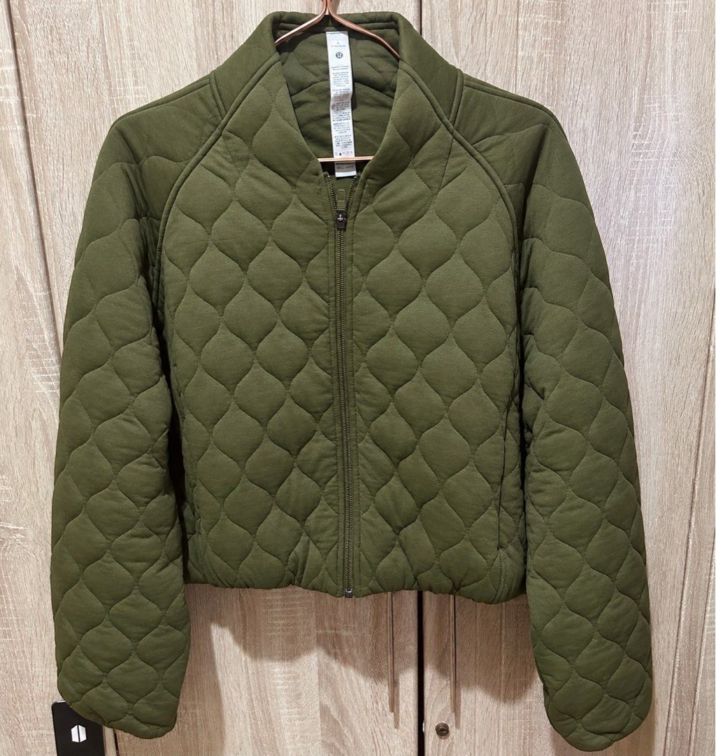 LULULEMON Quilted Bomber Jacket Large-XL (Category: Coats, Jackets and Outerwear) located in Manila. Submitted by manifestd. (Listing ID 1466660890, Image 3). Description: LULULEMON Quilted Bomber Jacket ✔️Large to XL, 24” width 19” length, relaxed fit ✔️Silky smooth, puffer texture, weighty drape ✔️Lined in soft cotton jersey ✔️Zippered pockets with hidden card sleeve ✔️Excellent condition, no issue ✔️J&T/Lalamove ready .