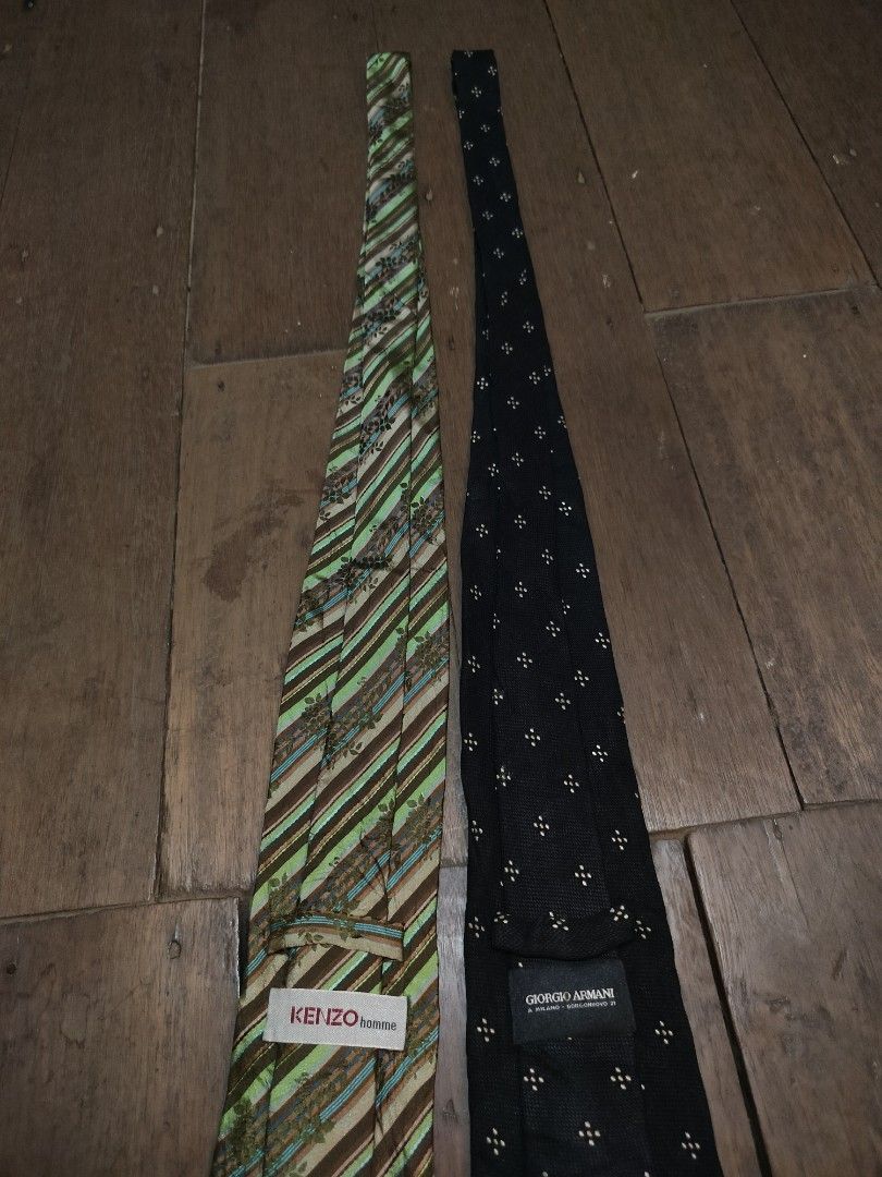 LUXURY TIES 250 Each (Category: Ties) located in Valencia. Submitted by thriftpingniever (Listing ID 1466571019, Image 3). Description: KENZO Homme & GIORGIO ARMANI Like new.