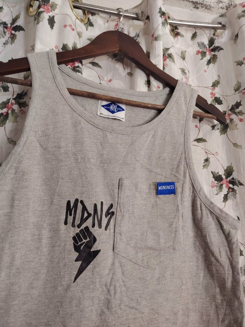 MADNESS POCKET TANKTOP // Medium (Category: Activewear) located in Legazpi City. Submitted by urbangarmentsarch4500 (Listing ID 1466702252, Image 3). Description: MADNESS POCKET TANKTOP Excellent Condition Medium W 17.5 L 28 MINE 450 STEAL 550 GRAB 650 (Automatically YOURS)⛓️ --- ‼️w/ FREE STICKERS FOR EVERY PURCHASE⁉️ 🛒🛒🛒 BUY. SELL. TRADE. CONSIGN🗣️🤝🏼 BLESS THY HUSTLE! 🧿✨.