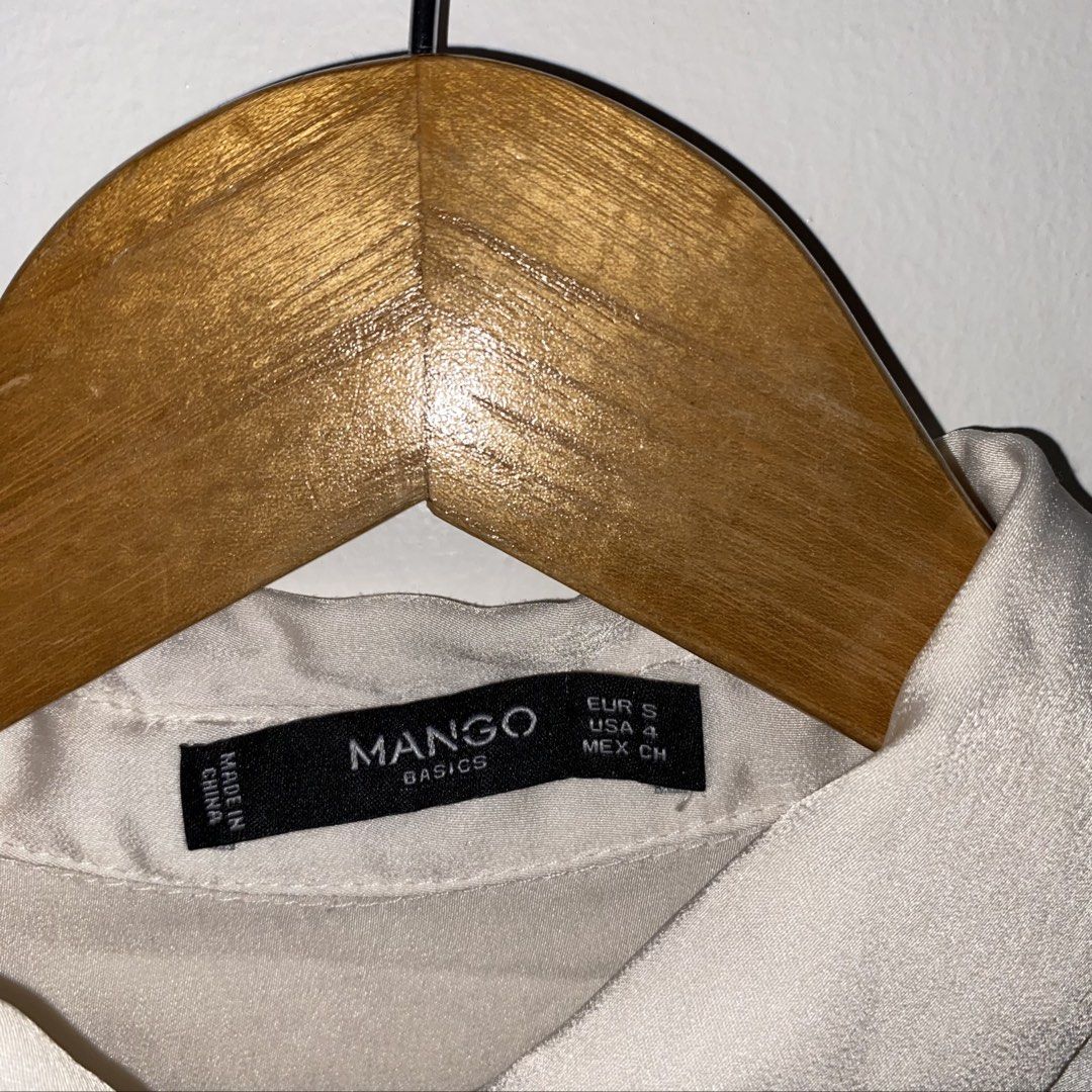 SALE‼️MANGO satin top (Category: Blouses) located in San Jose del Monte. Submitted by mamiracky (Listing ID 1466613979, Image 3). Description: Last price posted In good condition No flaws No when worn .