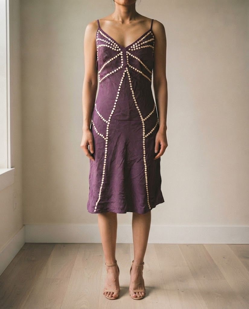 MANGO VIOLET PLUM BUTTON DRESS (Category: Evening dresses & gowns) located in Marikina City. Submitted by minimalistmanila (Listing ID 1464504391, Image 1). Description: New with tags Mango violet plum button dress. Medium fit: 18 inches bust, 42 inches length. Unique style. Bought in Mango Singapore for P5,500 if converted. Order now! .