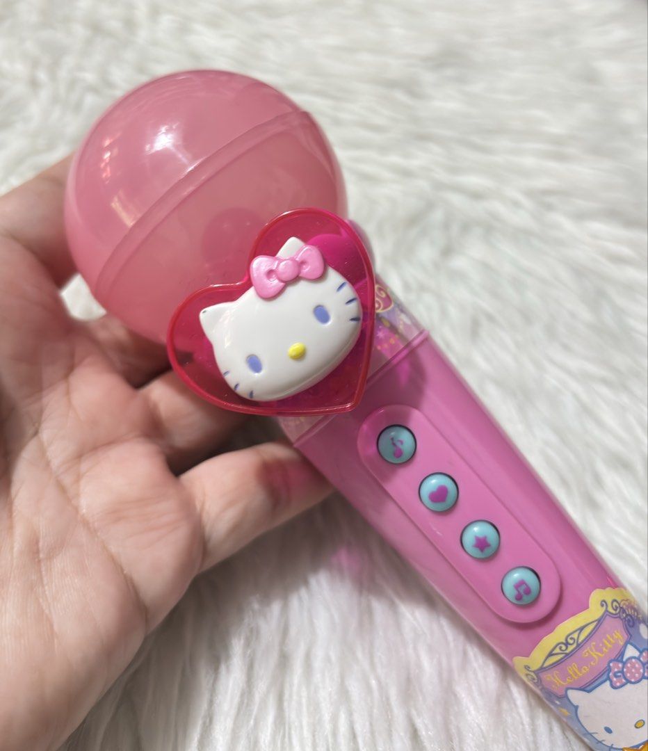 Maruka Sanrio Hello Kitty Melodic Microphone Toy (Category: Interactive Toys) located in Paranaque City. Submitted by dalle_closet (Listing ID 1466594524, Image 3). Description: working well with batteries na sanrio 2015.