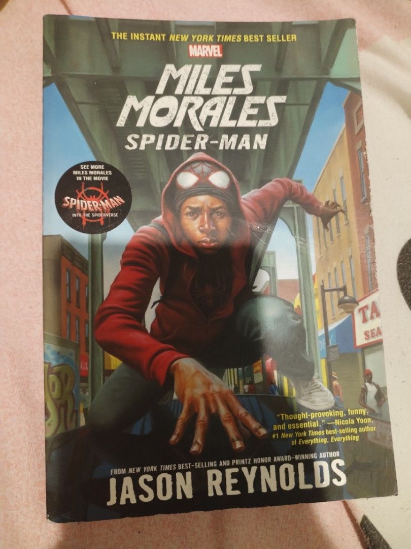 Marvel Spider-Verse Miles Morales Comic Book and Miles Morales Spider-Man Official Novel Set (Category: Comics & Manga) located in Manila. Submitted by athenache50065 (Listing ID 1459838645, Image 3). Description: - Spider-Verse comic book featuring Miles Morales + Miles Morales Spider-Man Novel by Jason Reynolds - Collected edition of issues #1-4 - Story follows Miles Morales falling into a new dimension and Featured Discussion Questions in the 