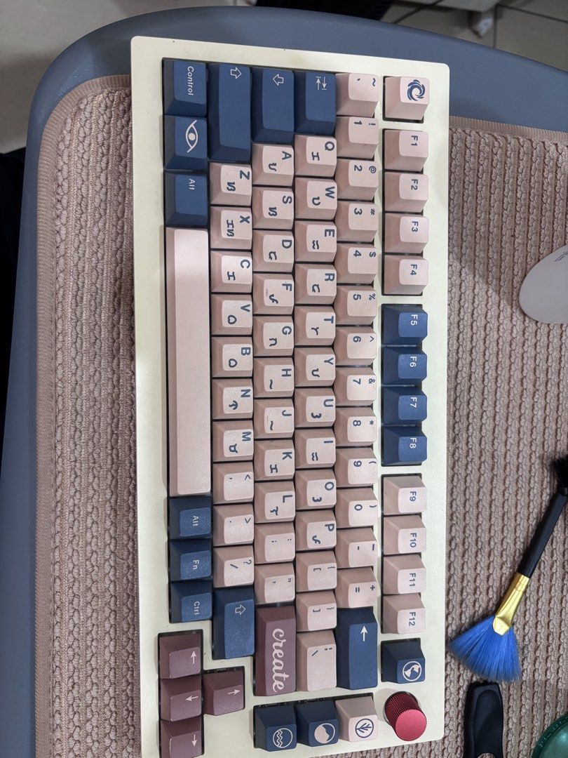 Mechanical Keyboard (James Donkey A3) (Category: Computer Keyboard) located in Sinait. Submitted by purefalcon_4b3412 (Listing ID 1466608677, Image 1). Description: Selling my James Donkey A3 mechanical keyboard. Specs: * James Donkey A3 * 75% layout * Tri-mode: Wired / 2.4GHz Wireless / Bluetooth * Gateron Milky Yellow + JWICK Yellow switches (mixed) * Hot-swappable * RGB backlight * Rotary knob * Pink/white colorway Inclusions: * Box * 2.4GHz w