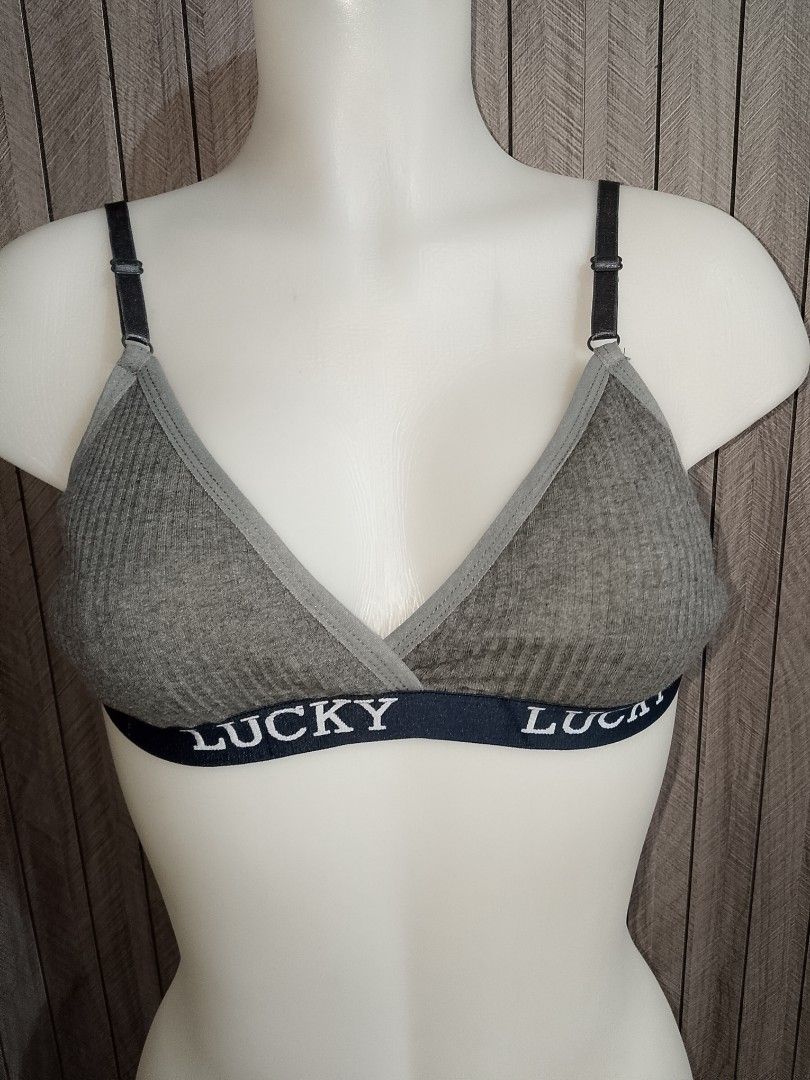 Medium lucky bra grey padded (Category: Undergarments & Loungewear) located in Manila. Submitted by truecrystal-1407 (Listing ID 1466582724, Image 1). Description: .
