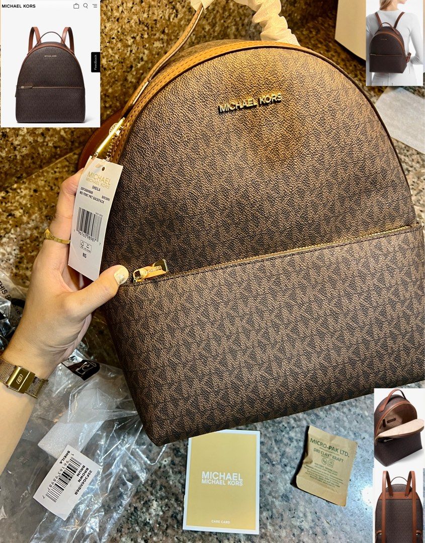 Michael Kors Sheila Medium Front Pocket Backpack 35F3G6HB6B Bought From Alaska Anchorage 🇺🇸 (Category: Backpacks) located in Caloocan City. Submitted by messymu (Listing ID 1466634275, Image 1). Description: The Backpack is newly bought from Alaska. Kindly please if interested message me for additional photos and videos (the photos were taken under slightly warmer tint in the pictures) Thank you po muchies! Michael Kors Backpack With complete t
