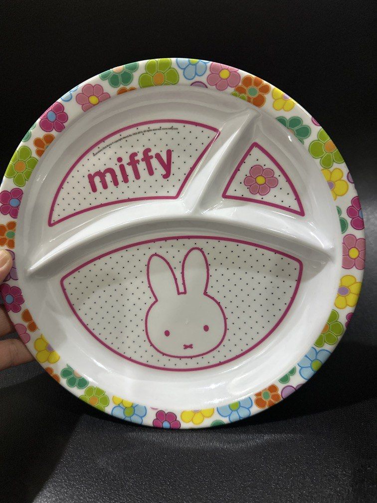 Miffy 3 Section Plate (Category: Weaning & Toddler Feeding) located in Manila. Submitted by krystalchewey_ (Listing ID 1466726503, Image 1). Description: Bnew Actual Photo Posted 180php Miffy 8.25 in / 21 cm.