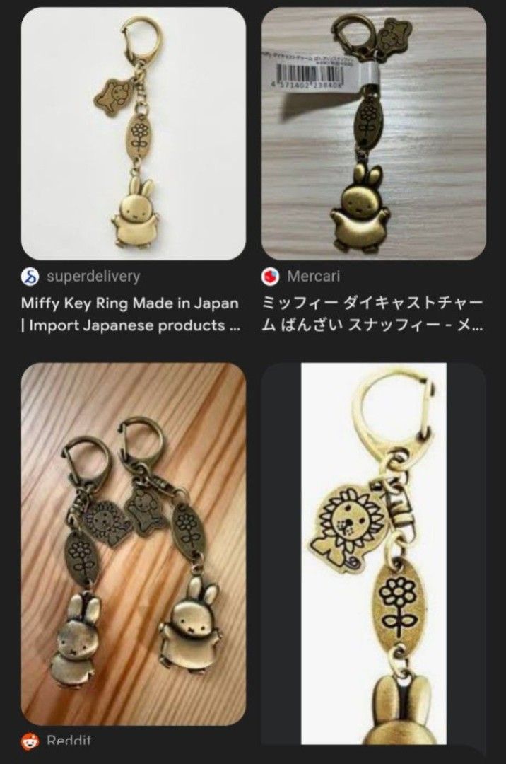 Miffy Charm Keyring (Category: Purses & Pouches) located in Dagupan City. Submitted by matchaisinlove (Listing ID 1466659660, Image 3). Description: ₱120 + sf — supperr cute, no flaws, SIGN OF USAGE lang po, can provide measurements, 900 yen orig price size: - 𝓶𝓸𝓭: 𝙹𝙽𝚃 𝓶𝓸𝓹: 𝚐𝚌𝚊𝚜𝚑 🎀thrifted so pls do manage your expectations. ❗no return & cancellation. 🌷feel free to pm me! 📍 Pangasinan, Philippines.