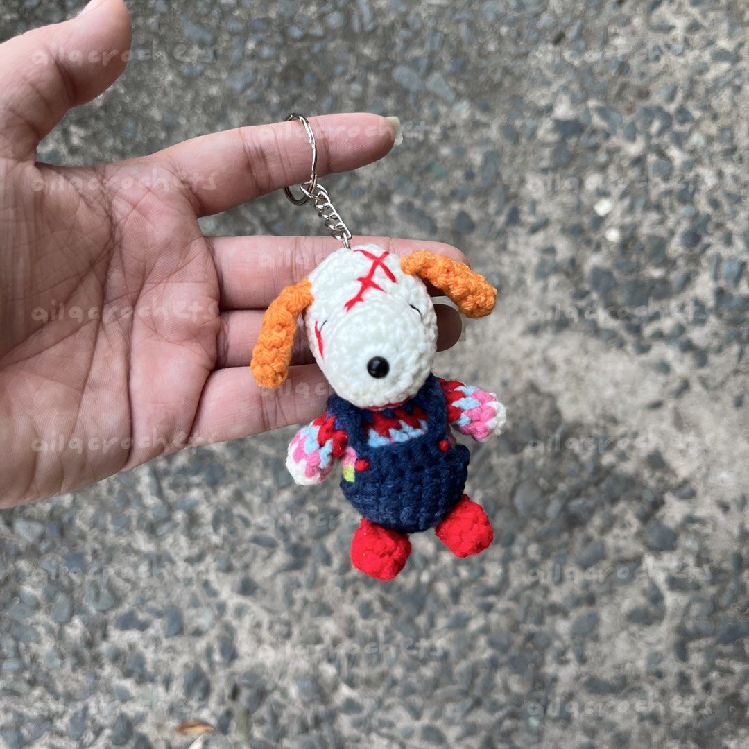 Mini Halloween Snoopy crochet keychains (Category: Handmade Craft) located in Pasig City. Submitted by ailacrochets (Listing ID 1466580436, Image 3). Description: – available in milk cotton – ₱150-250 depending on the design – around 4 inches in height – open for customization (50% dp required) mop: gcash, maya, maribank mod: j&t, gogo xpress, lalamove/grab 📍 pasig .