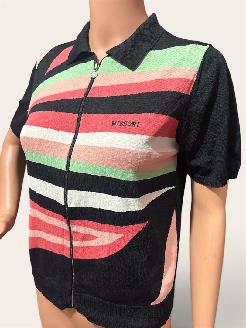 Missoni knitted top (Category: Shirts) located in Pasig City. Submitted by burtonxxx (Listing ID 1466628058, Image 2). Description: Knit fabric/ stretchy 18x21 Code/Missoni.