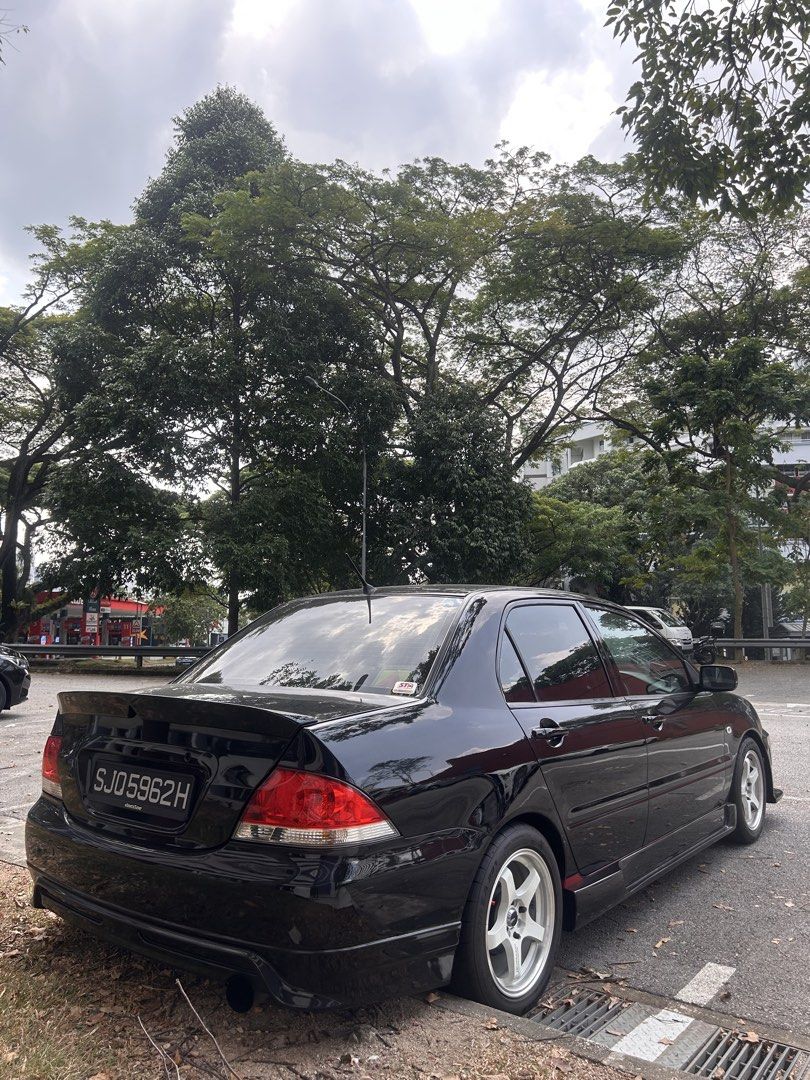 Mitsubishi Lancer 1.6 GLX (M) (Category: Used Cars) located in Singapore. Submitted by ironchoc3 (Listing ID 1466749824, Image 3). Description: new parts added: - new engine mounting - new fly wheel - new clutch and bearing - new drift shaft oil x2 - new radiator - new thermostat - new a/c hose - new power steering hose - new fan belt - new valve cover gasket - new asuki iridium ik20 - new battery w warranty - new coilovers - new rims and tires -