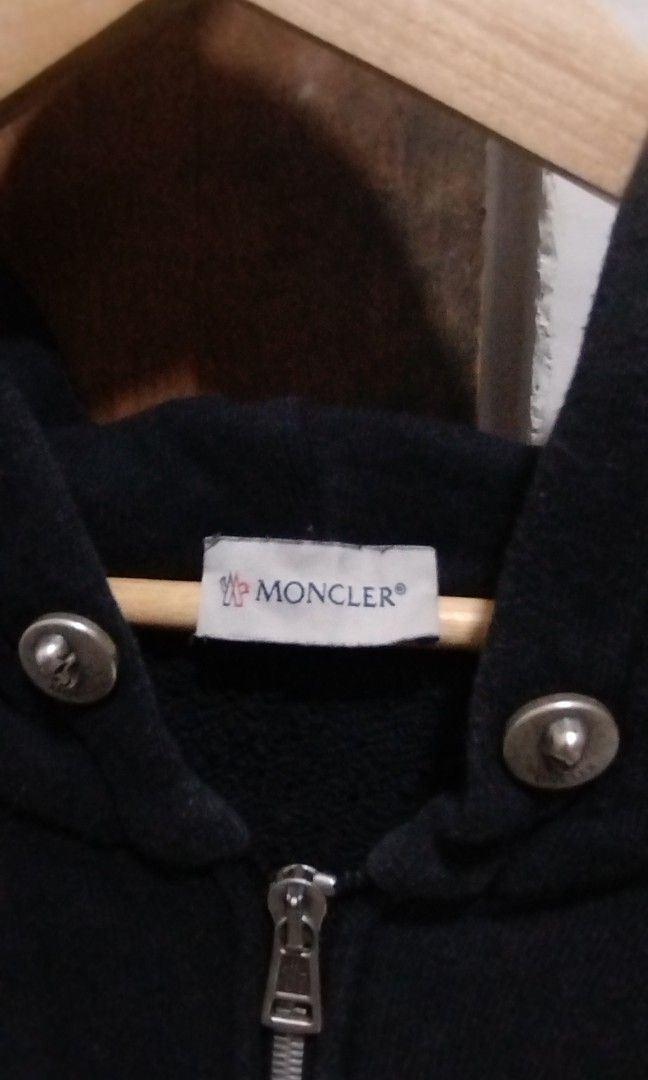 Moncle x Palm angel (Category: Activewear) located in Marikina City. Submitted by jecccc (Listing ID 1466736380, Image 2). Description: - Full Name: Moncler Genius x Palm Angels Maglia Cardigan Zip Hoodie ​ - Color: Black (col 999) ​ - Season: SCOM 2019 (Fall/Winter 2019) ​ - Origin: Made in Italy — Via Venezia 1, 35010 Trebaseleghe (PD) ​ - Material: 100% cotton main body; sherpa/fleece interior ​ - Zipper: Raccagni Italy — authentic Italian har