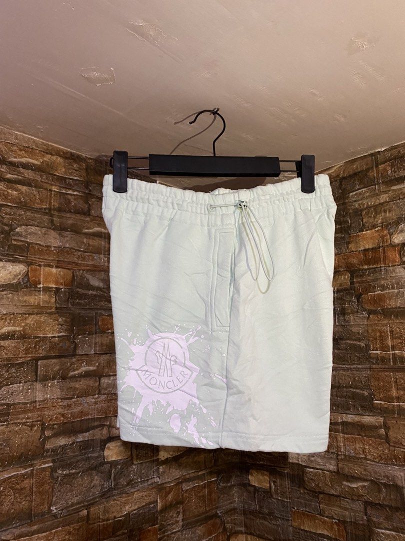 MONCLER WOMENS SHORT (Category: Shorts) located in Cebu City. Submitted by arsenyong (Listing ID 1466714297, Image 1). Description: Waist:24-30 Length :13 Hem :10 Excellent 10/10 color ate Issue: washable dirt .