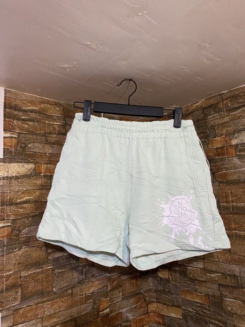 MONCLER WOMENS SHORT (Category: Shorts) located in Cebu City. Submitted by arsenyong (Listing ID 1466714297, Image 2). Description: Waist:24-30 Length :13 Hem :10 Excellent 10/10 color ate Issue: washable dirt .