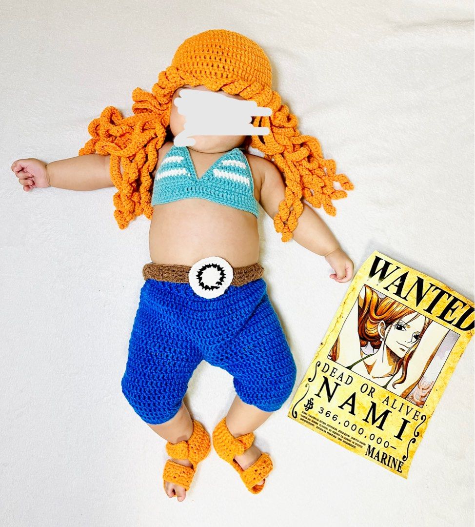 Monthly Milestone- Nami One Piece (Category: Babies & Kids Fashion) located in Quezon City. Submitted by klawdeclutteeeeerr (Listing ID 1466769573, Image 2). Description: LIKE NEW NAMI OF ONE PIECE CAN FIT UP TO 4-6mos BANNER NOT INCLUDED CUSTOM MADE 1st Owner #Monthlymilestone #OnePiece.