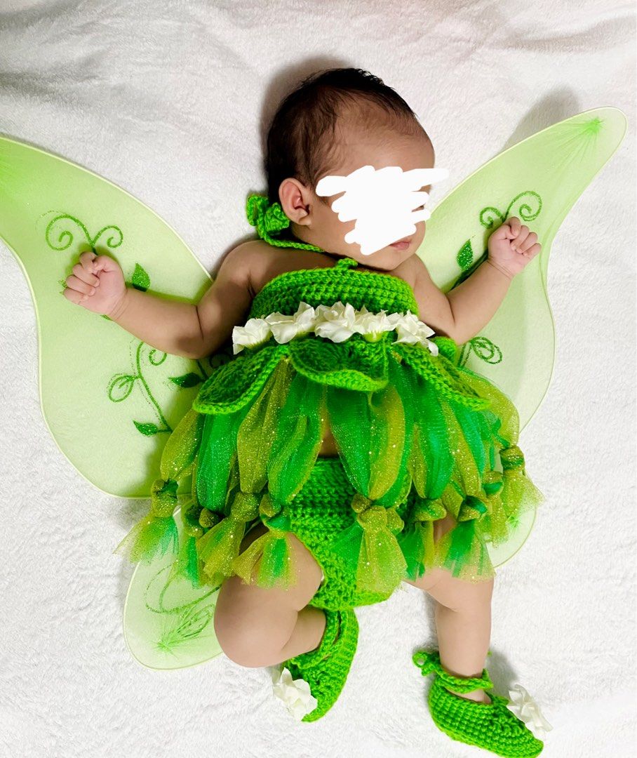 Monthly milestone Tinker Bell 1st Month (Category: Babies & Kids Fashion) located in Quezon City. Submitted by klawdeclutteeeeerr (Listing ID 1466769154, Image 2). Description: Complete set with Backdrop na 1st owner Custom made NB to 1st month .