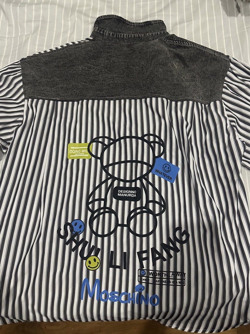 Moschino Button down shirt (Category: Tshirts & Polo Shirts ) located in Manila. Submitted by ilovemikunakano (Listing ID 1466664877, Image 2). Description: -Used only once -Still in great condition.