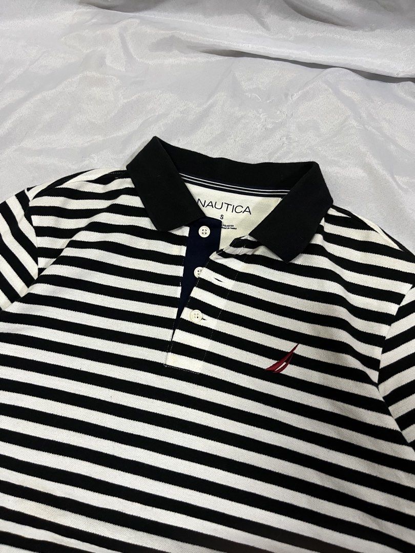 Nautica Stripe Polo Shirt (Category: Tshirts & Polo Shirts ) located in Muntinlupa City. Submitted by ninenine.collective (Listing ID 1466565489, Image 2). Description: 19.5/25.